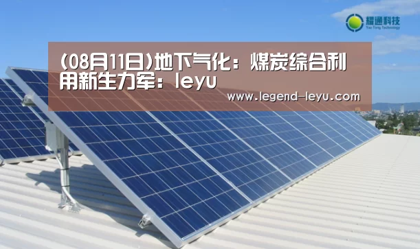 (08月11日)地下气化:煤炭综合利用新生力军:leyu(图2) 乐鱼